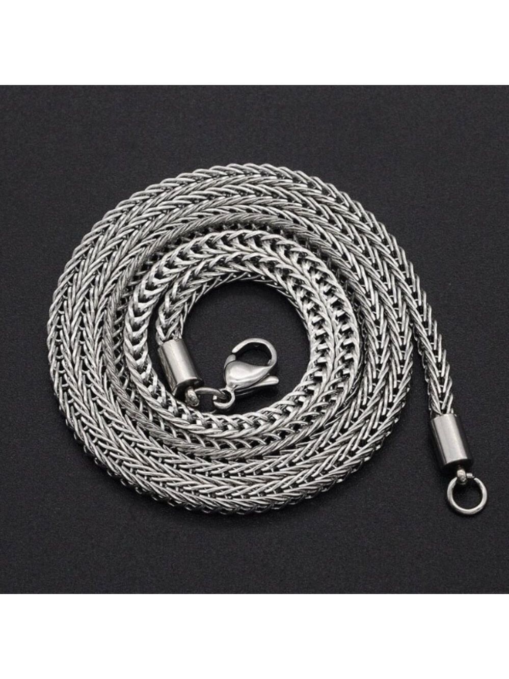 Foxtail Chain Necklace Stainless Steel
